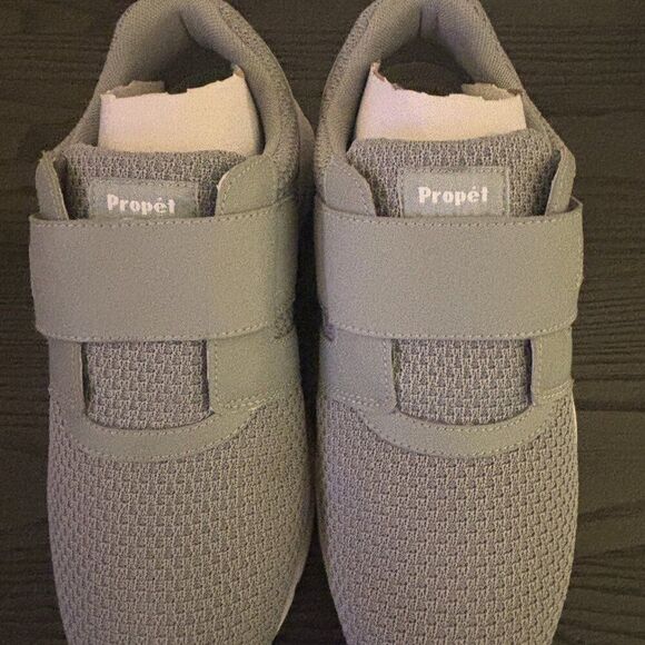 NEW Propet Men's Gray White Stability X Strap Sneaker Men's SZ 10XX 5E - 1028 - Picture 3 of 6